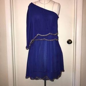 Off-the-Shoulder Cape Dress